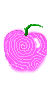 Pink Apple Logo. Logo for Irish Campsite.